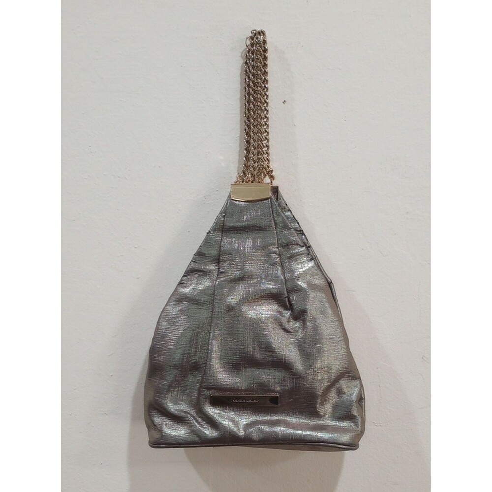 Ivanka Trump Formal Evening Bag Metallic Chain Handle with Dust Bag